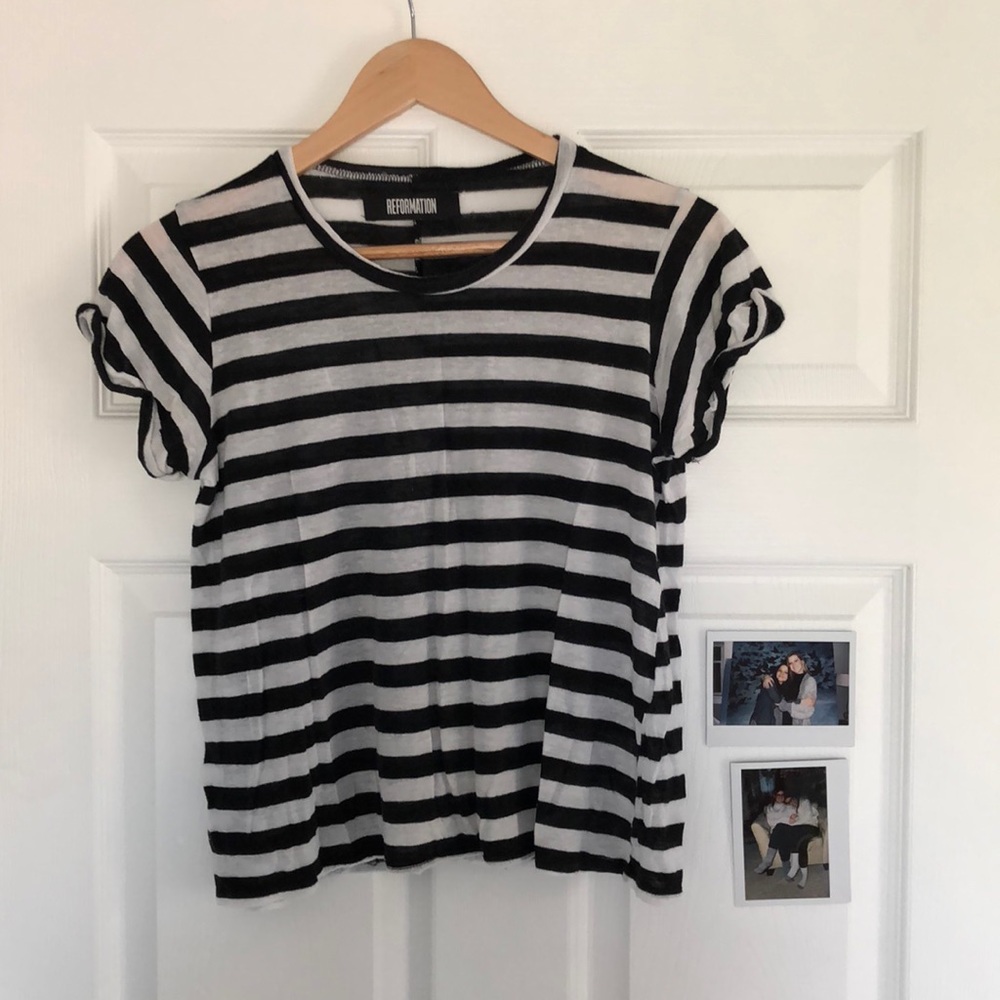 Reformation Striped T